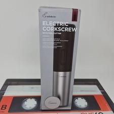 Kaninchen Elektrischer Korkenzieher mit Folienschneider Weinkorken Hausbar Kneipe Mann Höhle 