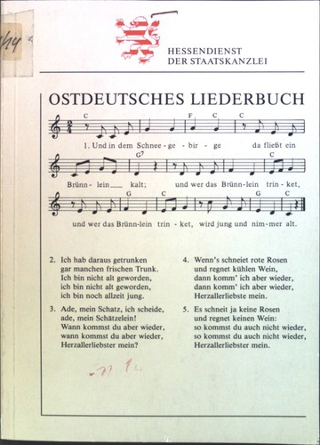 Ostdeutsches liederbuch alte - liederbuch, :