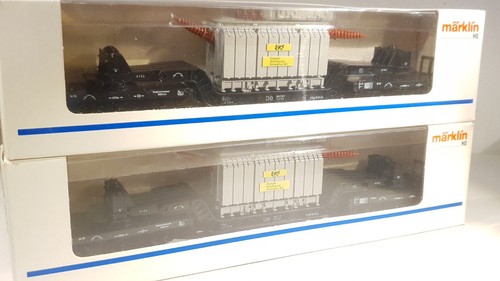 Märklin tiefladewagen 2 - h0,