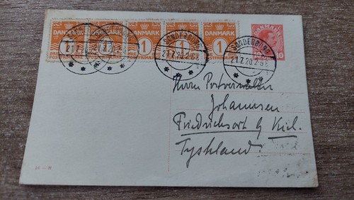 Dänemark postkarte - -,