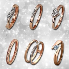 Damen ECHT Gold Ringe 333er