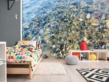 3D Wasser Steine Q7521 Tapete