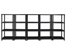 Ondis24 5er Set Kunststoffregal Steckregal Schwerlastregal 60x30x138cm bis 125kg
