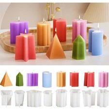 Kerzenformen silikon set - silikon,