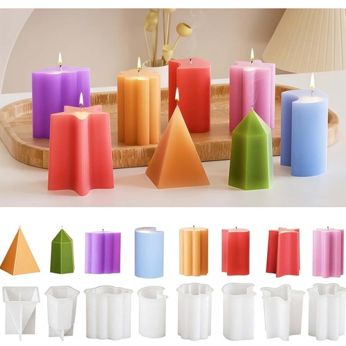 Kerzenformen silikon set - kerzenformen,