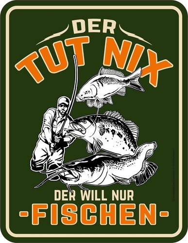 Blechschild der tut - der,