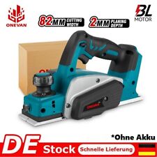 Akku-Hobel Bürstenlos Elektrohobel Handhobel Hobelmaschine 82mm Für Makita 18V