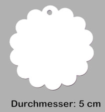 30 Geschenkanhänger rund 5 cm