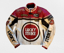 Vintage Motorrad Lederjacke