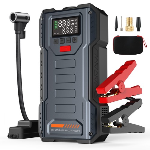 Jump starter with - jump, air