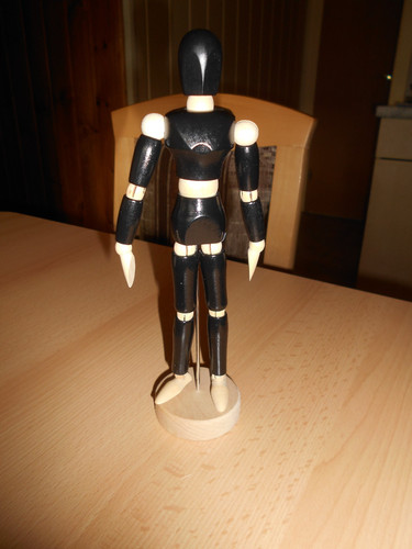 Gliederpuppe aus holz ca - ,
