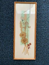 Wandbild Hildegard Vogel Zipfelhaus Werkstatt echte Blumen Blüten   .