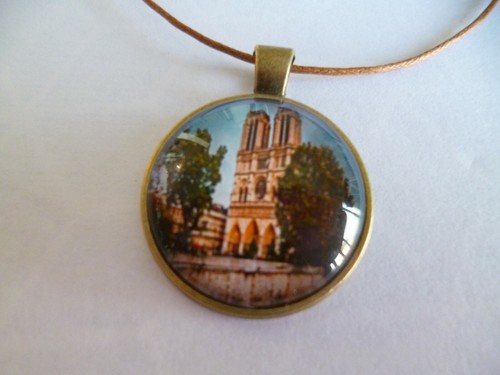 Bronze halskette cabochon - bronze,