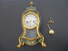  KAMINUHR BOULLE Hoekle /  PENDULE / Applikationen sind vergoldet 