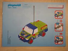 Playmobil Bauanleitung 4421 + 3670 Rally Pick-Up , A5 , 20 Seiten