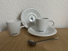 4er Set Espresso Tassen, Untertassen und Löffel NESPRESSO Lim. Edition Profe