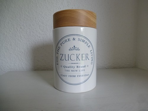 Zuckerdose keramik weiß - zuckerdose,