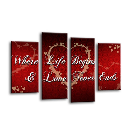 Liebe herz wandbild - liebe,