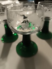 4 Vintage 11,5 cm Weingläser
