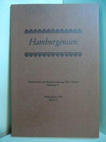 Hamburgensien band 10 - band,
