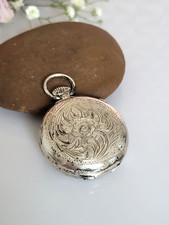 Wunderschönes antikes Taschenuhrgehäuse Silber 800, Art Deko