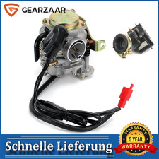 Vergaser 18mm mit E-Choke und Ansaugstutzen komplett für 50ccm Roller 4T AC Gare