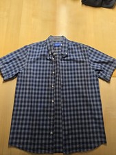 Blau Kariertes Herrenhemd Von