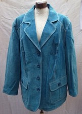 Lederjacke blau azur 54