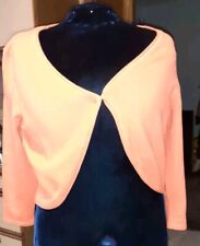 Damen Feinstrick Jacke  Bolero Gr. 40/42,lachs