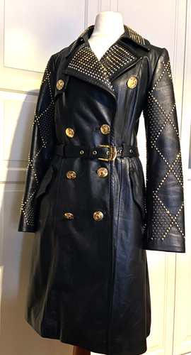 Versace for mantel - mantel, leder