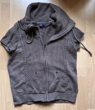 Strickjacke kurzarm CECIL Gr. S hellbraun