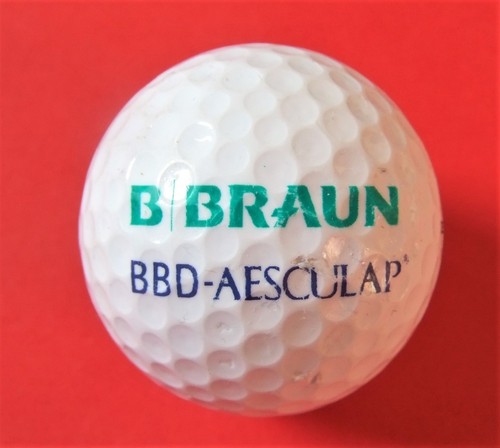 Golfball mit logo b - mit,