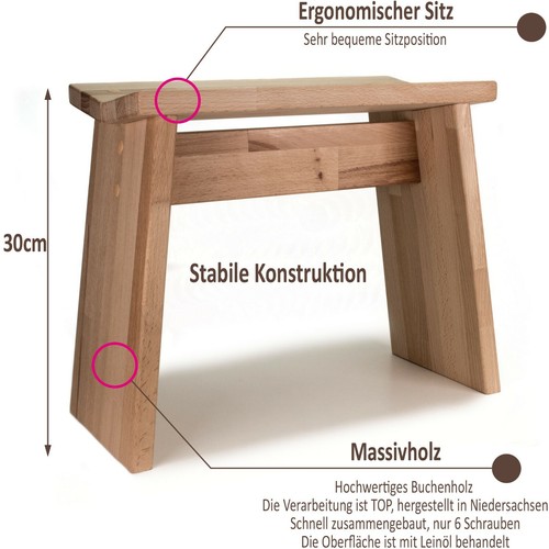 Kinderhocker aus holz schemel - kinderhocker,
