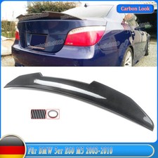 Spoilerlippe passt für BMW E60 M5 5er Schwarz Carbon PSM Style Heckspoiler 03-10