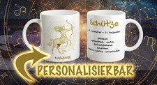 Sternzeichen Tasse mit Namen