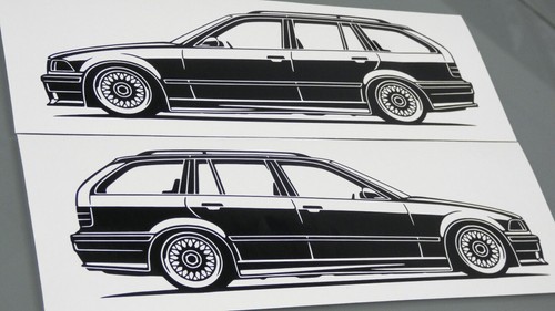 Bmw e36 touring sticker - bmw,