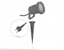 EVN Lichttechnik ALU-Spot mit Erdspiess 545239, IP54, GU10, 35W      (950148)