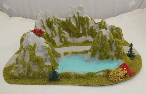 Ecke mit see diorama von - ecke,