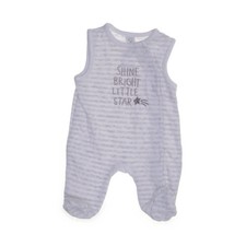 Baby Club, Strampler, Größe: 56, Grau/Weiß, Baumwolle/Polyester, Print #dtb