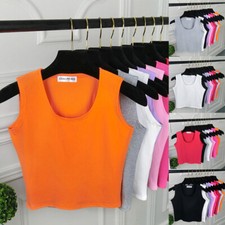 Ärmelloses Crop-Top Für