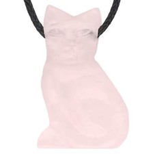 Rosenquarz Katze Anhänger