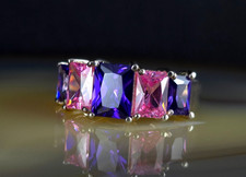 Ring Silber 925 Zirkonia rosa