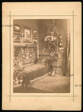 Einrichtung Interieur Schlafzimmer Bett Antik - Foto KAB Kabinettfoto 13x17cm