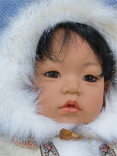 Künstler Puppe TUNTUSUK, Fa. Adora, Innuit, Limitierung Zertifikat, OVP, neuwert