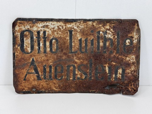 Altes antik blechschild otto - altes,