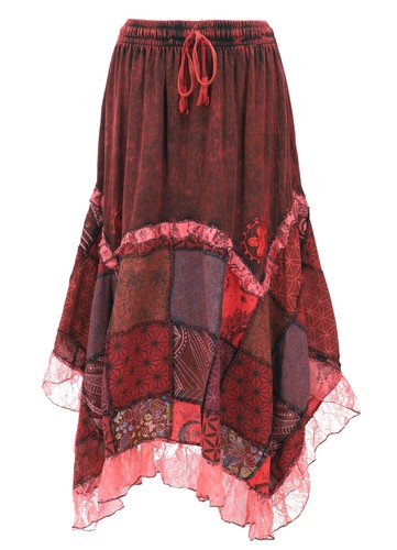 Boho spitzen maxirock zick - boho,