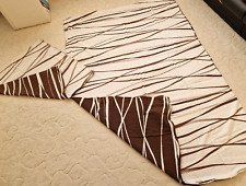 Kaeppel Baumwolle Bettwäsche Garnitur 2-teilig - Weiß Braun - 130 x 190 cm groß