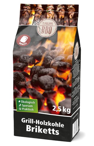 Grill holzkohle briketts 5kg - grill-holzkohle-briketts, 2,5kg