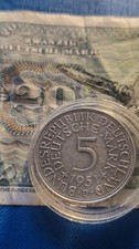 1951 D 5 DEUTSCHE MARK SILBER