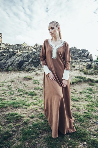 Wikingerkleid sand - in,